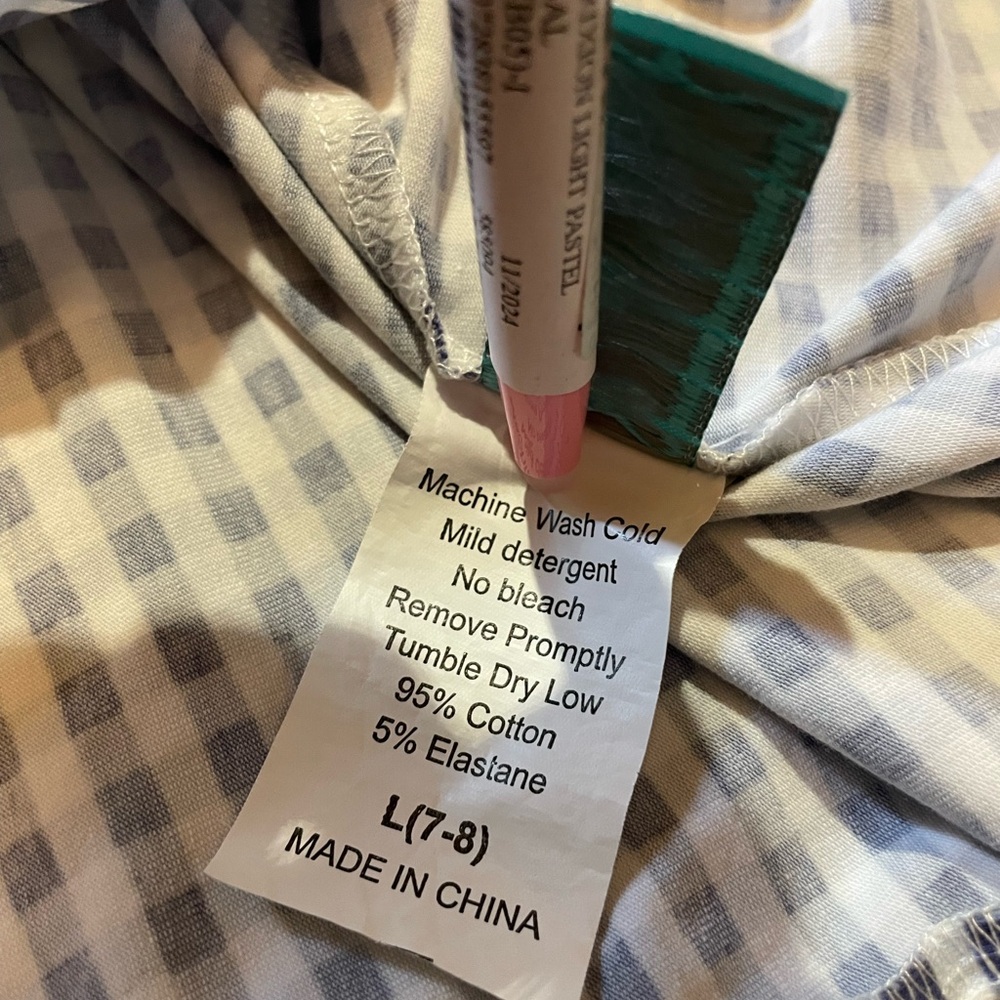 Serendipity Blue Gingham Dress - Picture 5 of 6